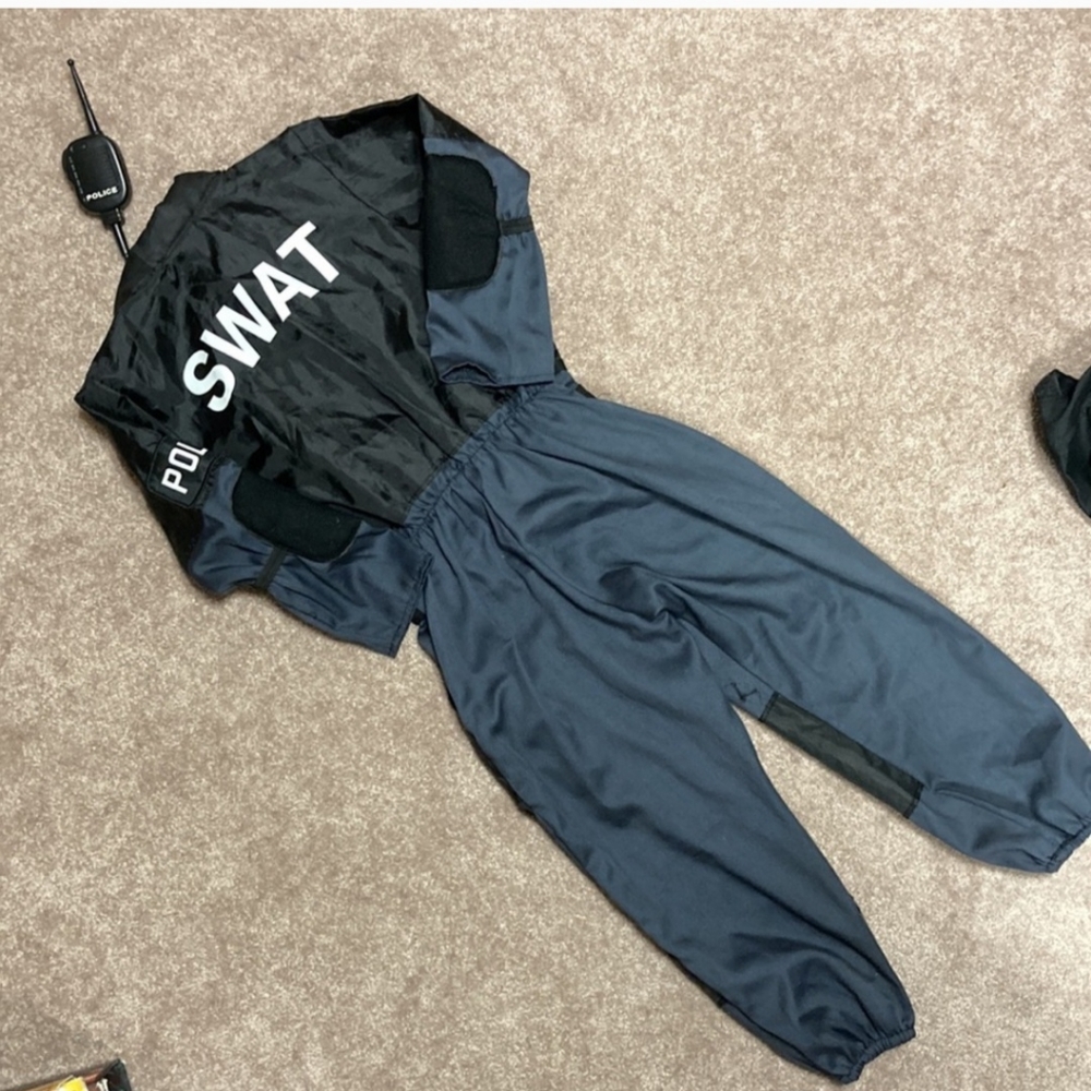 Teetot & co police swat 4t costume with hat